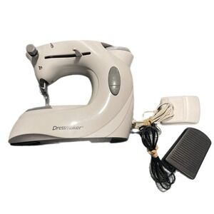 EuroPro Dressmaker Portable Mini Sewing Machine With Foot Pedal Power Adapter